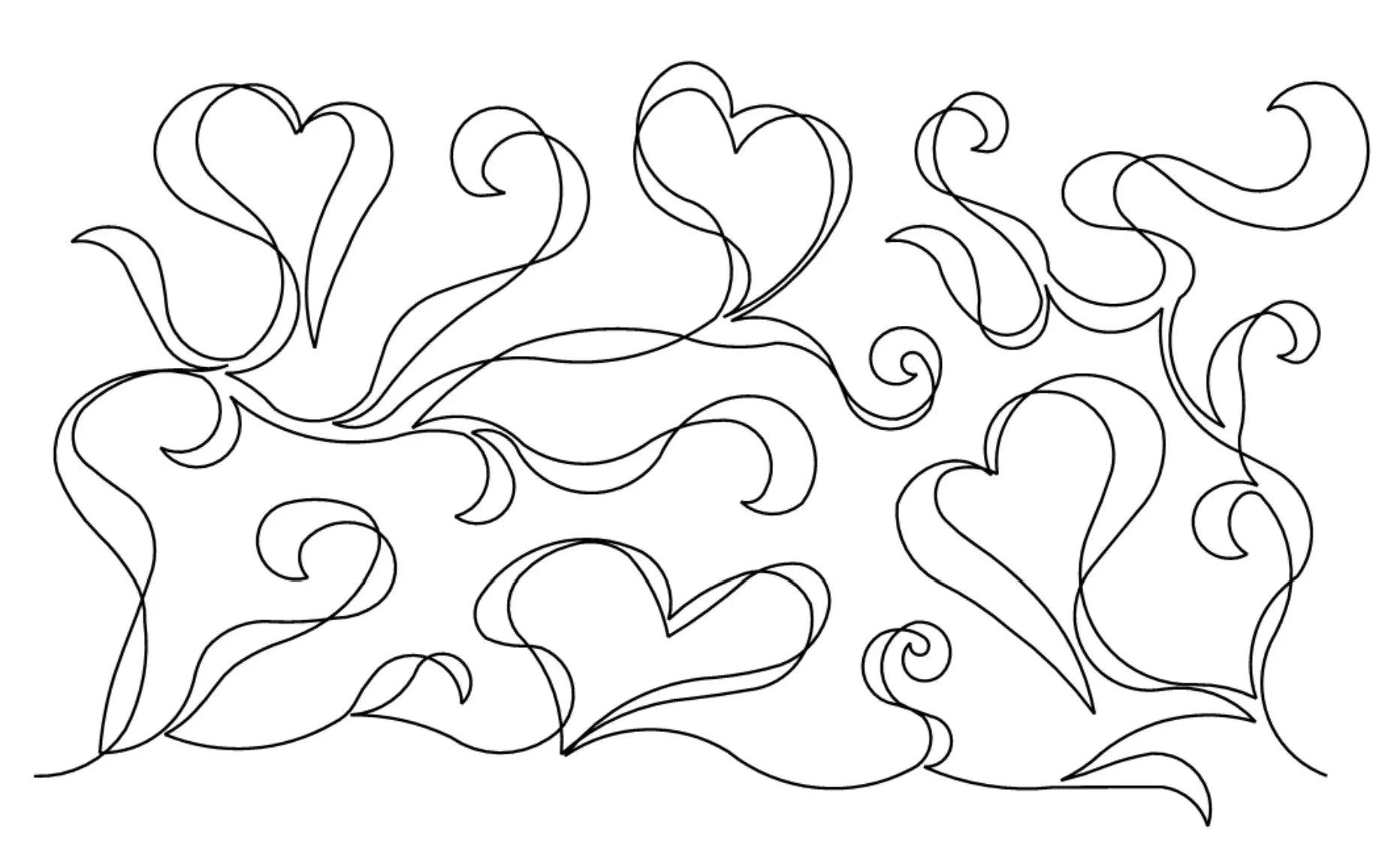 Ribbon Hearts E2E - Linda's Electric Quilters