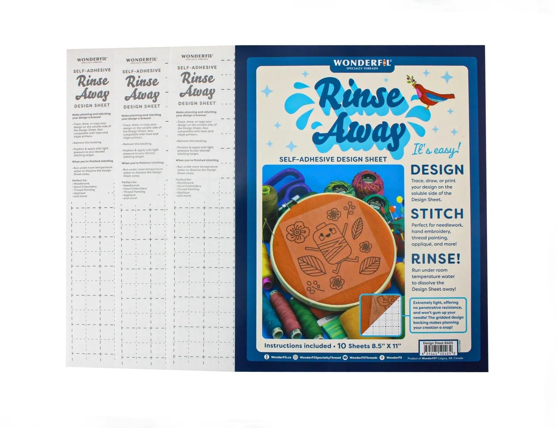 Rinse Away Design Sheet WonderFil USA