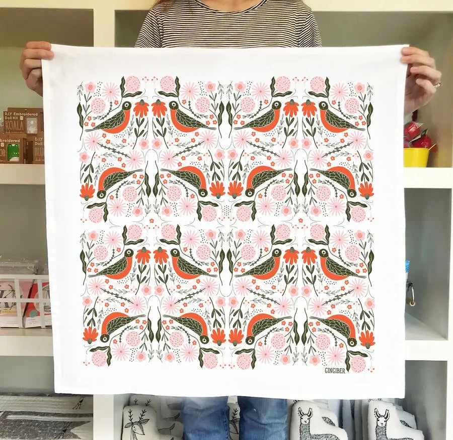 Robin Tea Towel - Linda's Electric Quilters