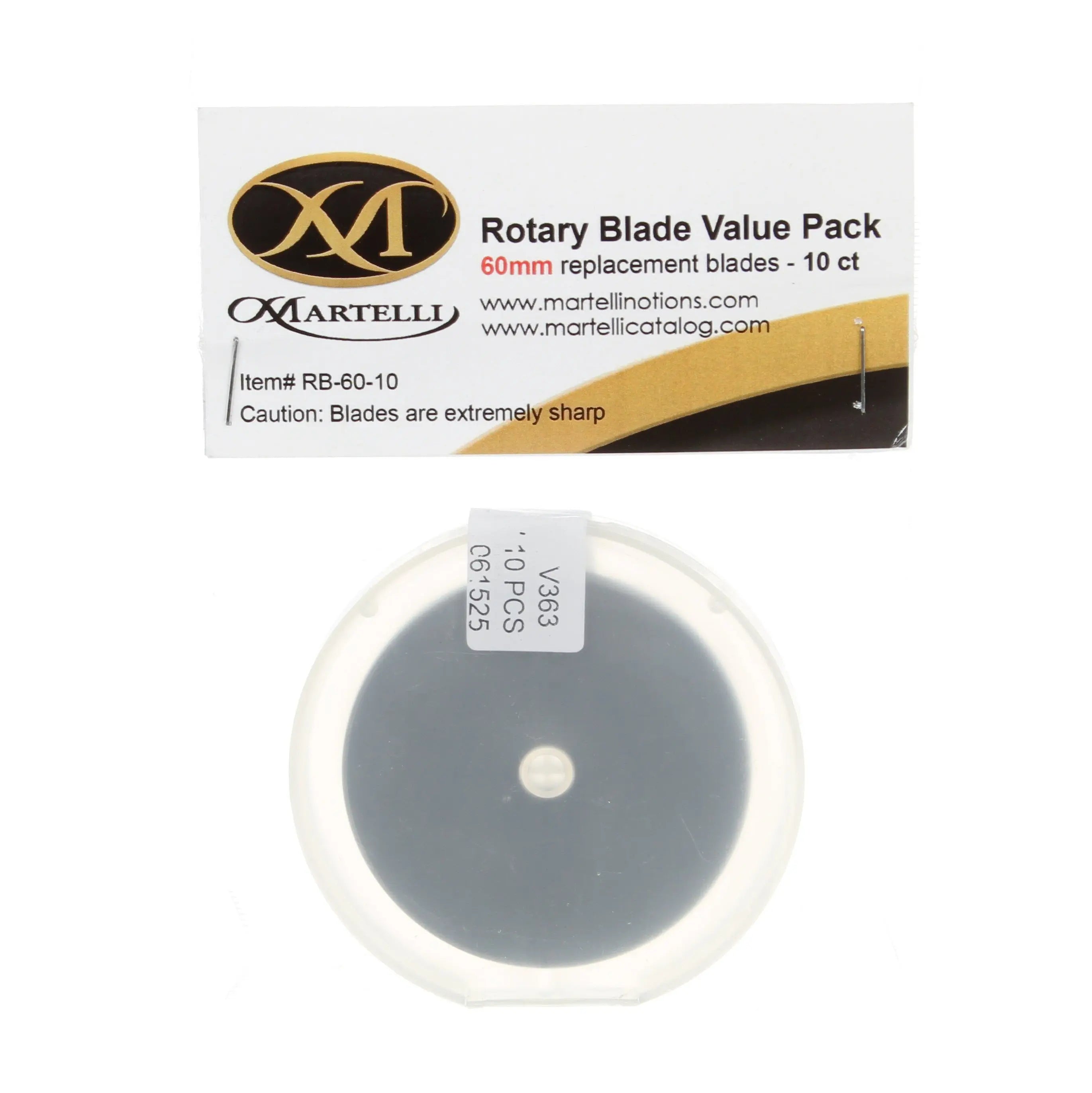 Rotary Blade 60mm Replacement Bulk Pack 10ct - Linda's Electric Quilters