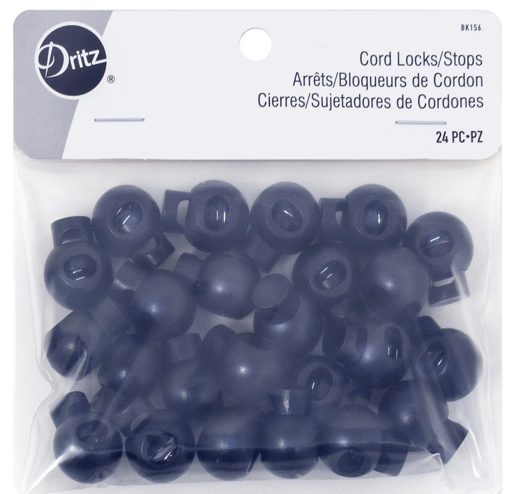 Round Cord Stops Locks Black - Linda's Electric Quilters