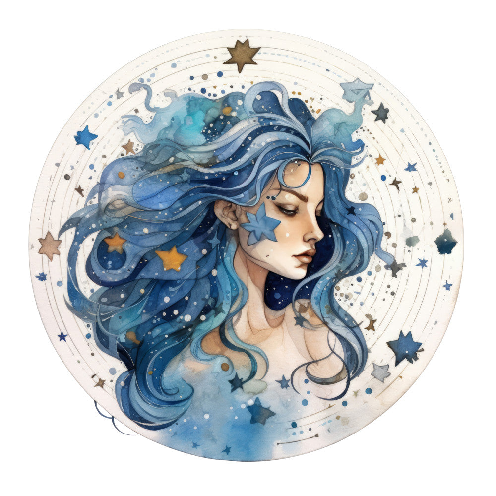 Round Zodiac Signs Fabric Panel 11
