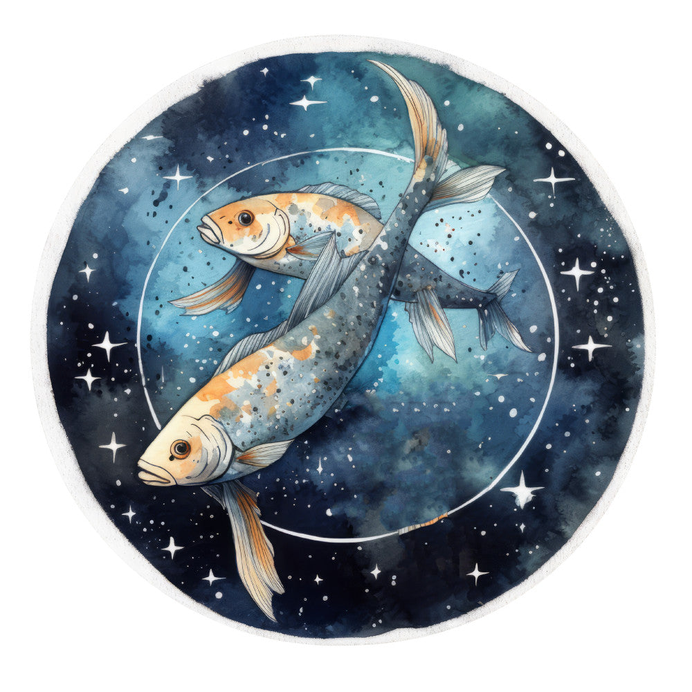 Round Zodiac Signs Fabric Panel 12