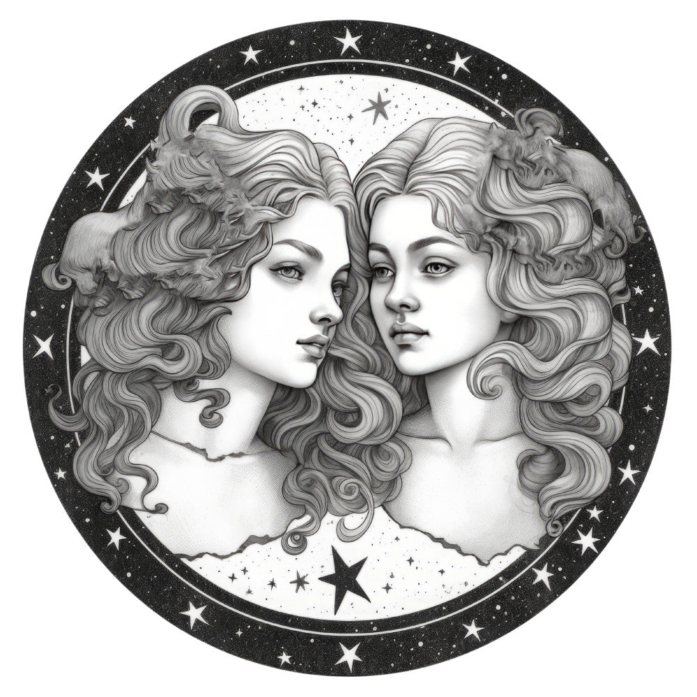Round Zodiac Signs Fabric Panel 6