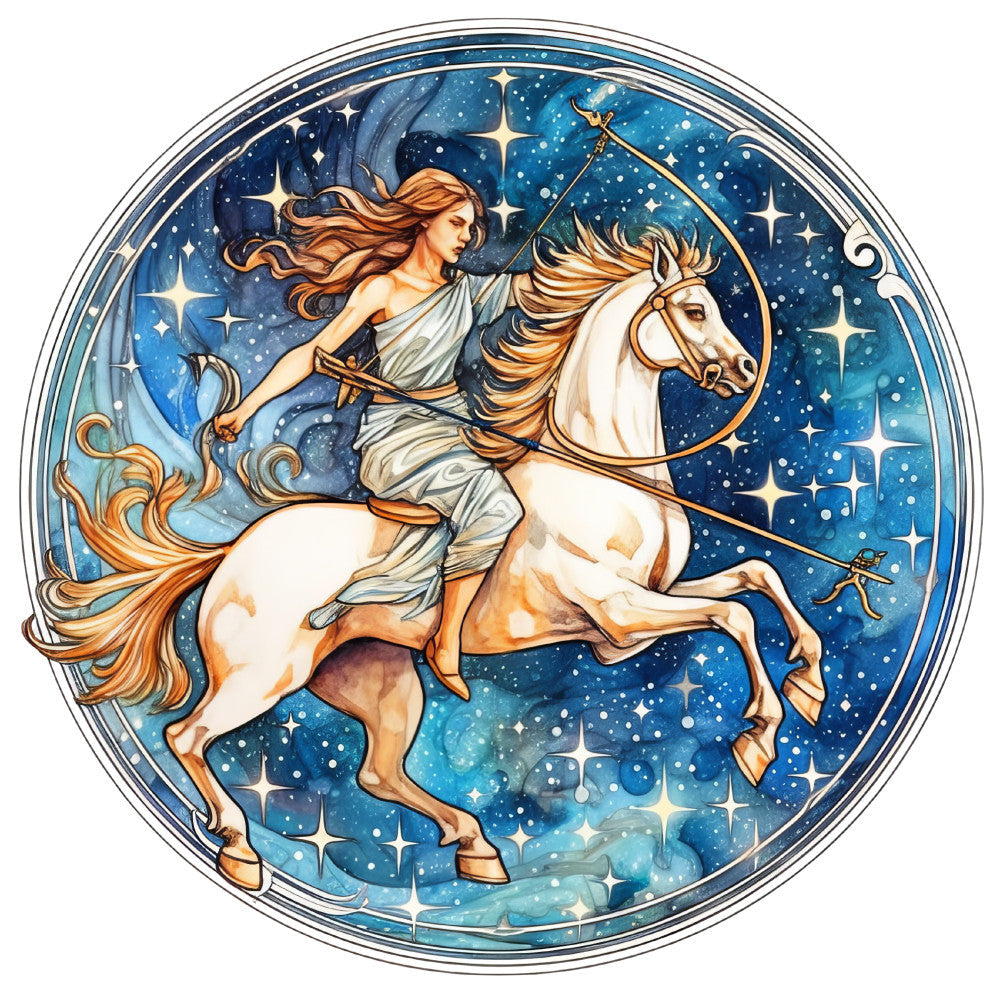 Round Zodiac Signs Fabric Panel 9