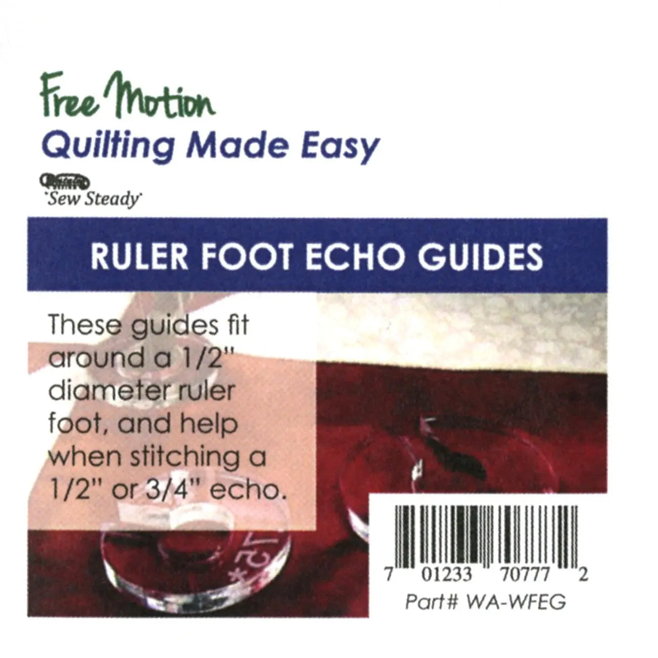 Ruler Foot Echo Guide 3 Piece Set - Linda's Electric Quilters