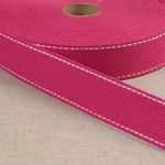 100% cotton webbing Fuchsia — bag strap notion