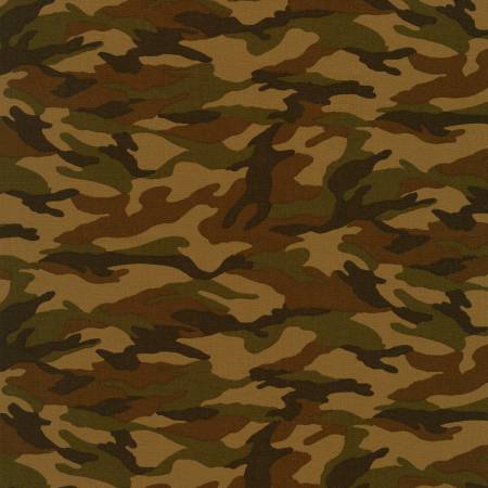 Robert Kaufman Sevenberry earth camouflage quilting cotton fabric