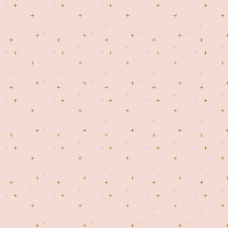 Riley Blake Sparkler metallic quilting cotton blender fabric in Ballerina