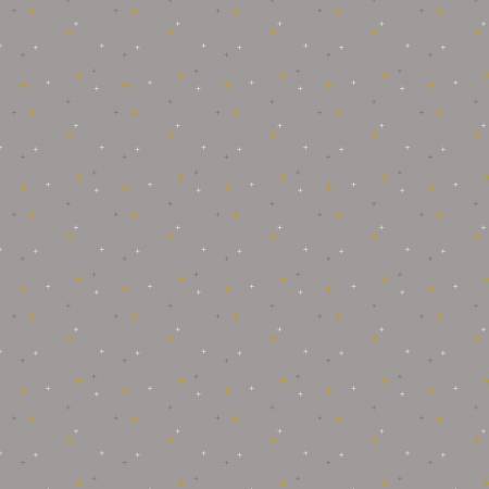 Riley Blake Sparkler metallic quilting cotton blender fabric in Gray
