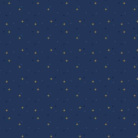 Riley Blake Sparkler navy quilting cotton