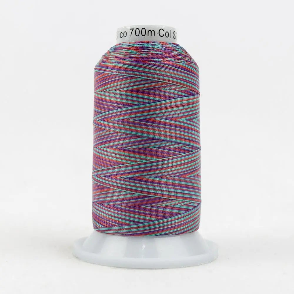 SCM09 - Silco™ 35wt Cotton Red Teal Purple Thread WonderFil USA