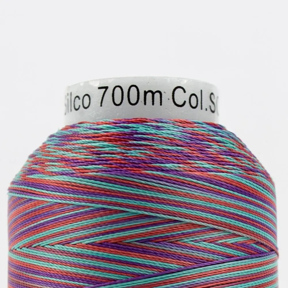 SCM09 - Silco™ 35wt Cotton Red Teal Purple Thread WonderFil USA