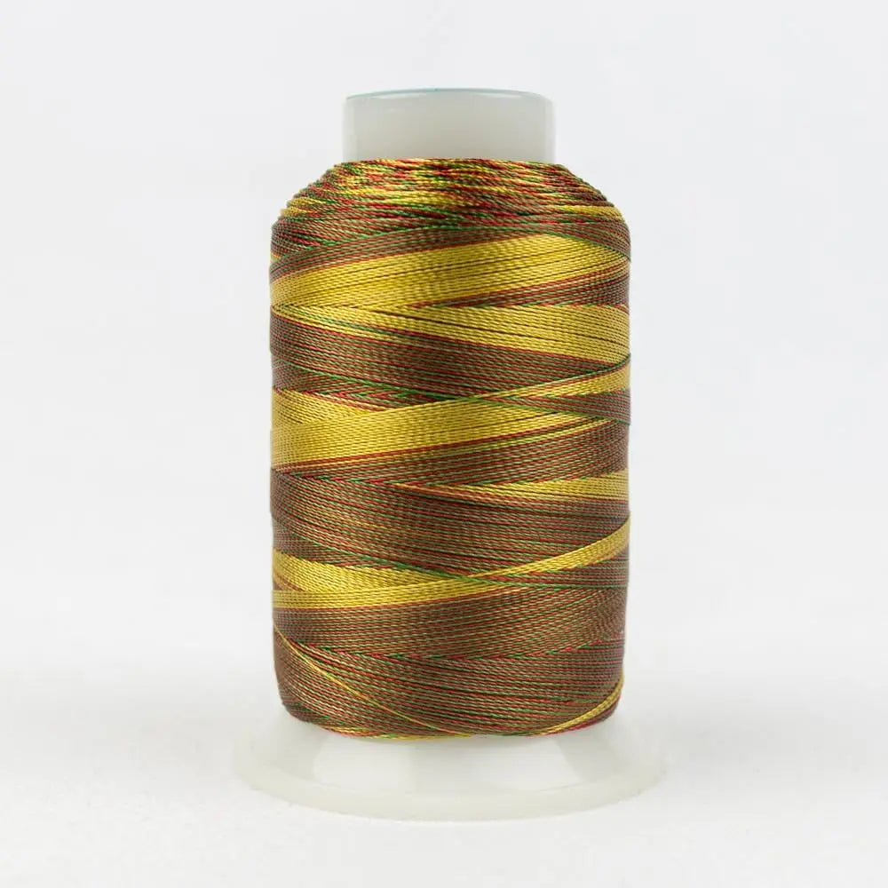 SD27 - Mirage™ 30wt Rayon Green Honey Red Thread WonderFil USA