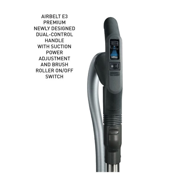SEBO AIRBELT E3 Premium Canister Vacuum Cleaner - Blue