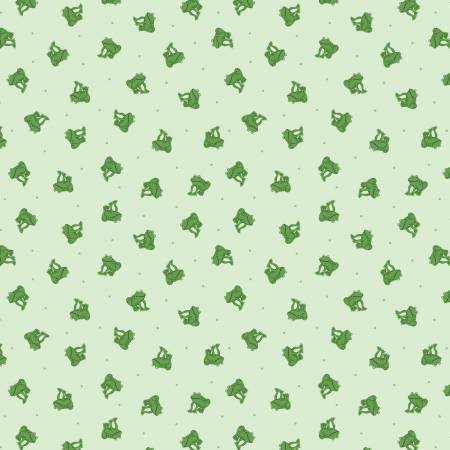 Lewis and Irene Small Things Frogs quilting fabric SM85