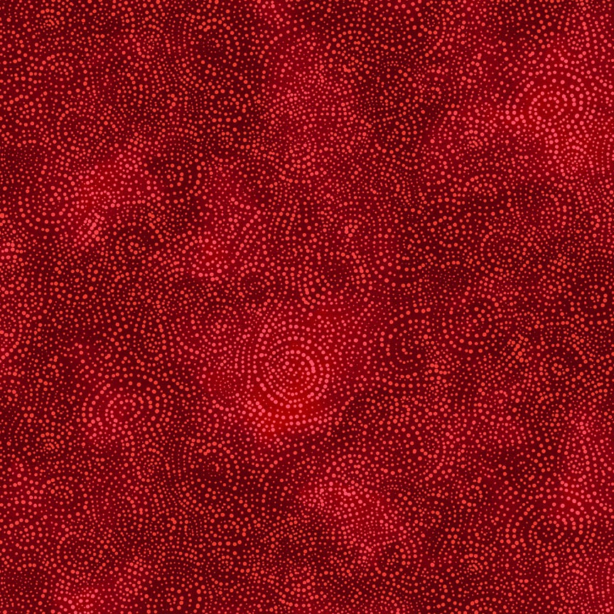 Red Solstice Serene Swirls Flannel Wideback Fabric per yard