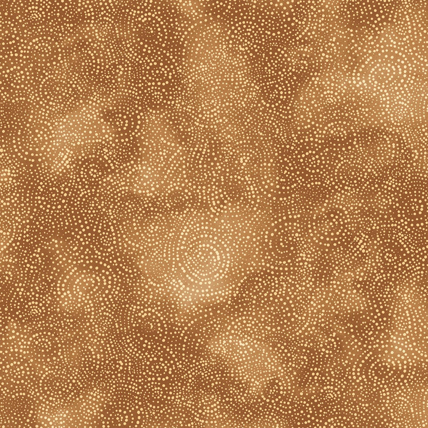 Tan Solstice Serene Swirls Flannel Wideback Fabric per yard