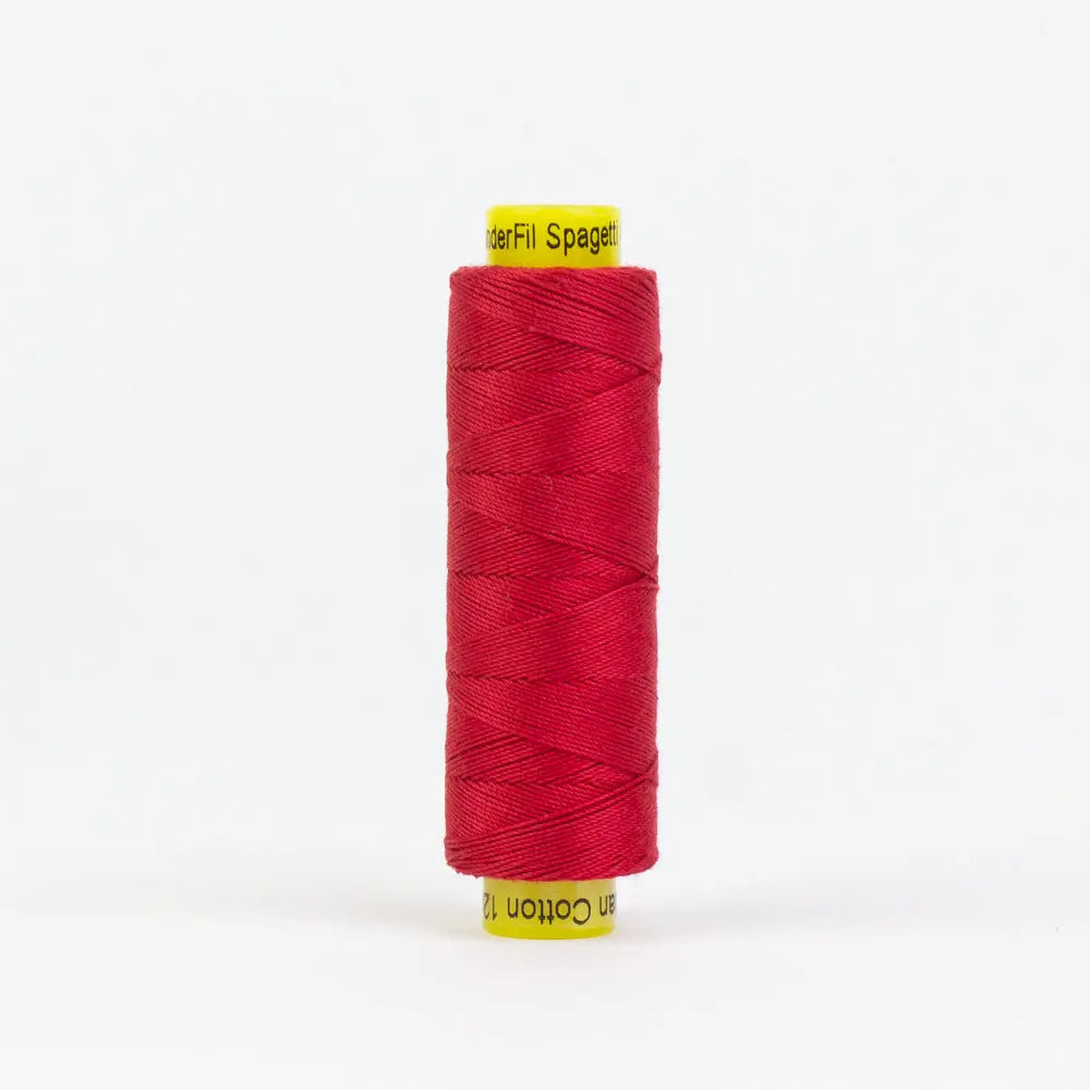 SP01 - Spagetti™ 12wt Egyptian cotton Bright Warm Red thread WonderFil USA