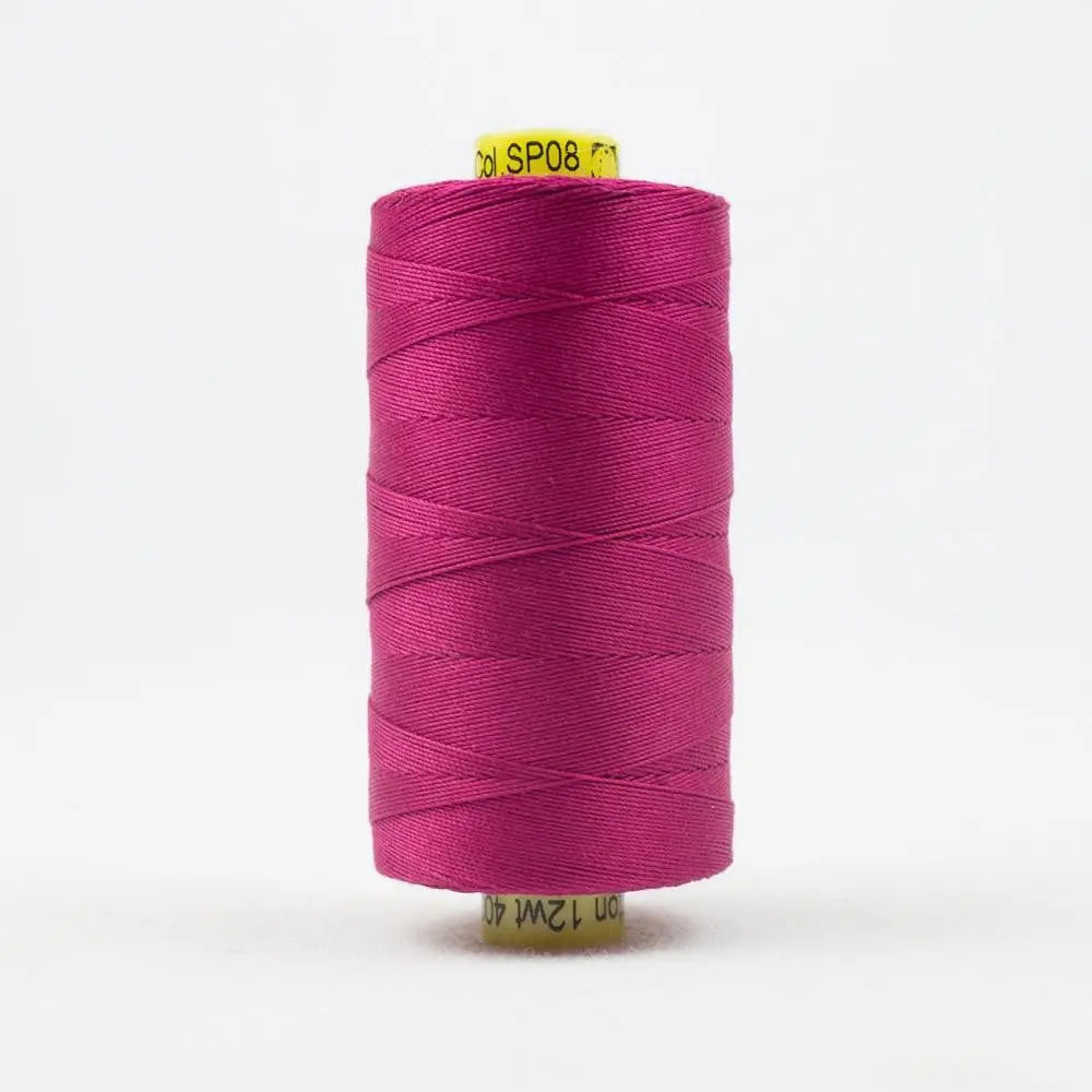 SP08 - Spagetti™ 12wt Egyptian Cotton Magenta Thread WonderFil USA