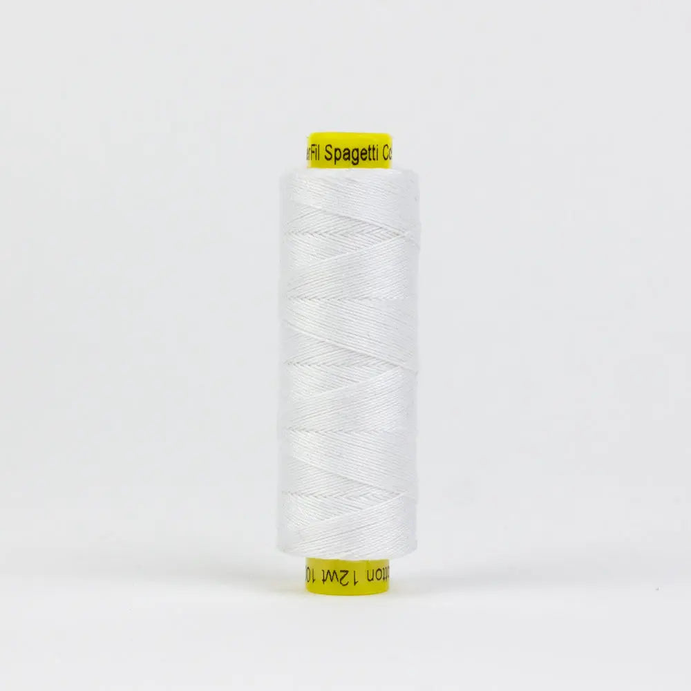 SP100 - Spagetti™ 12wt Egyptian Cotton White Thread WonderFil USA