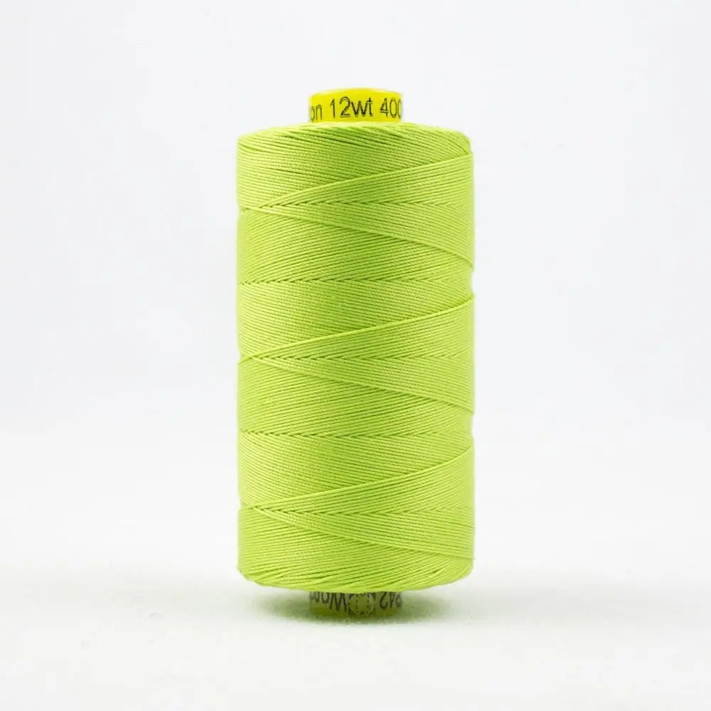 SP42 - Spagetti™ 12wt Egyptian Cotton Light Spring Green Thread WonderFil USA