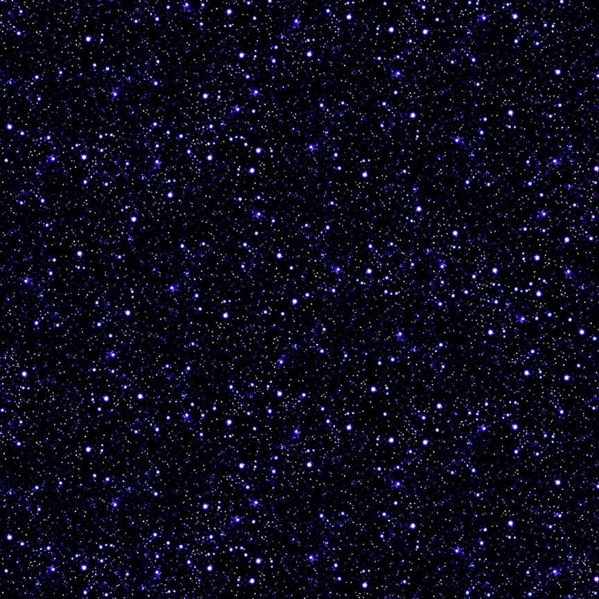 Black Celestial Sky Cotton 44"/45" Fabric Per Yard