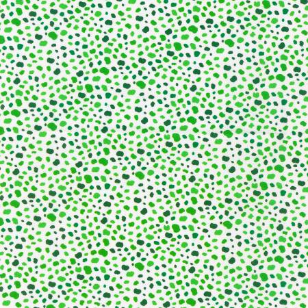 Robert Kaufman Spots Green quilting fabric