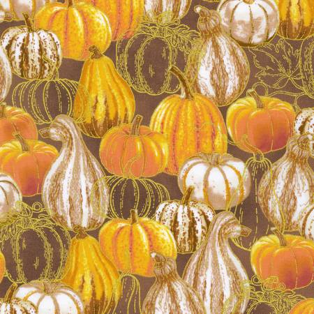 Robert Kaufman Gourds Spice autumn quilting fabric