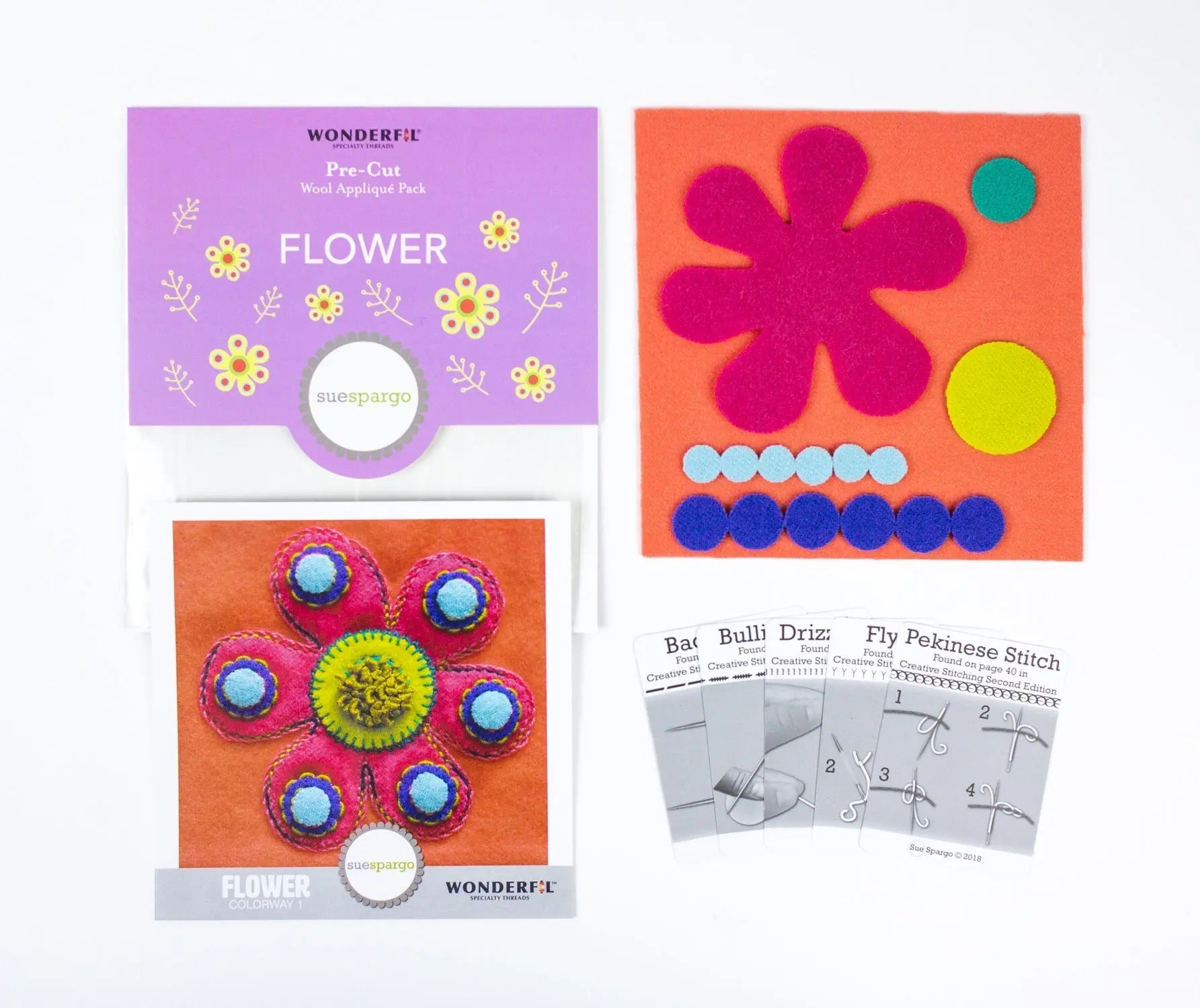 SSPWK - Pre-cut wool kits by Sue Spargo WonderFil USA