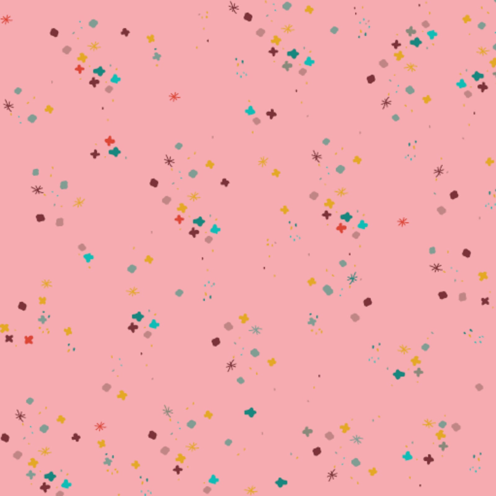 Sweet Pink Mystery 43"/44" Cotton Fabric Per Yard