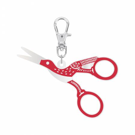 Lori Holt stork scissors enamel happy charm