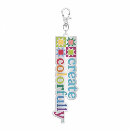 Riley Blake Create Colorfully Quilty Charm — enamel charm for quilters
