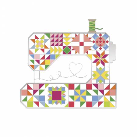 Riley Blake sewing machine needle minder — magnetic needle keeper shaped like a sewing machine
