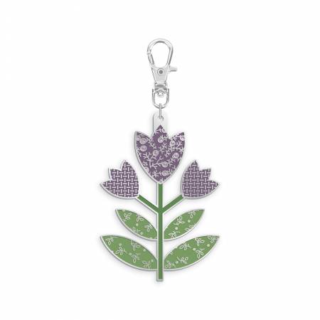 Riley Blake Lori Holt Happy Charms tulip enamel charm — collectible sewing accessory