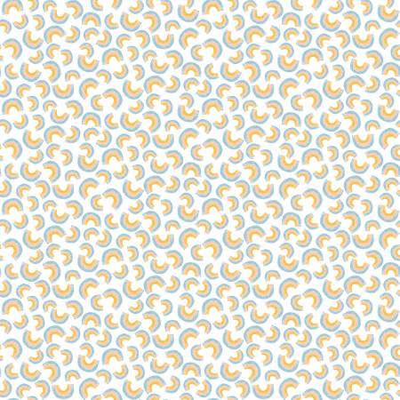 Dear Stella White Rainbow DS022522 quilting fabric — rainbows on white