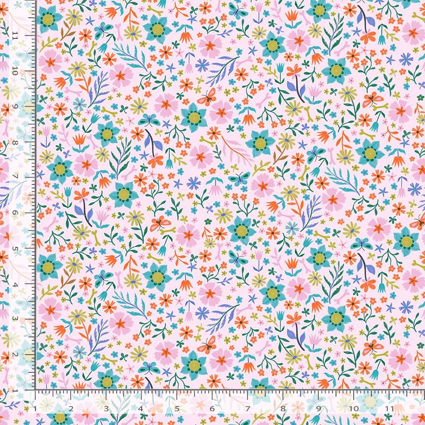 Dear Stella Heavy Petal Blush Cotton 43"/44" Fabric Per Yard