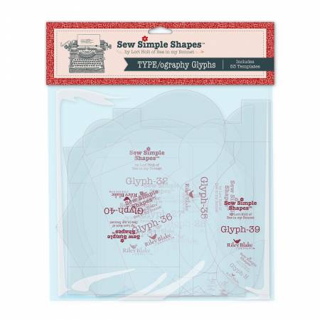 Riley Blake Large TYPE/ography Glyphs by Lori Holt quilting fabric — oversized glyph print