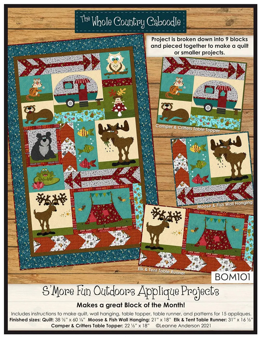 S'More Fun Outdoors Applique Quilt & Projects - Linda's Electric Quilters