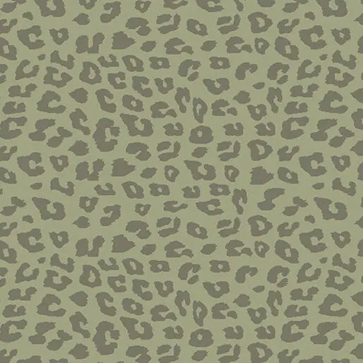 Safari Adventure - Go Wild - Army Green 44" / 45" Fabric Per Yard The Fabric Company