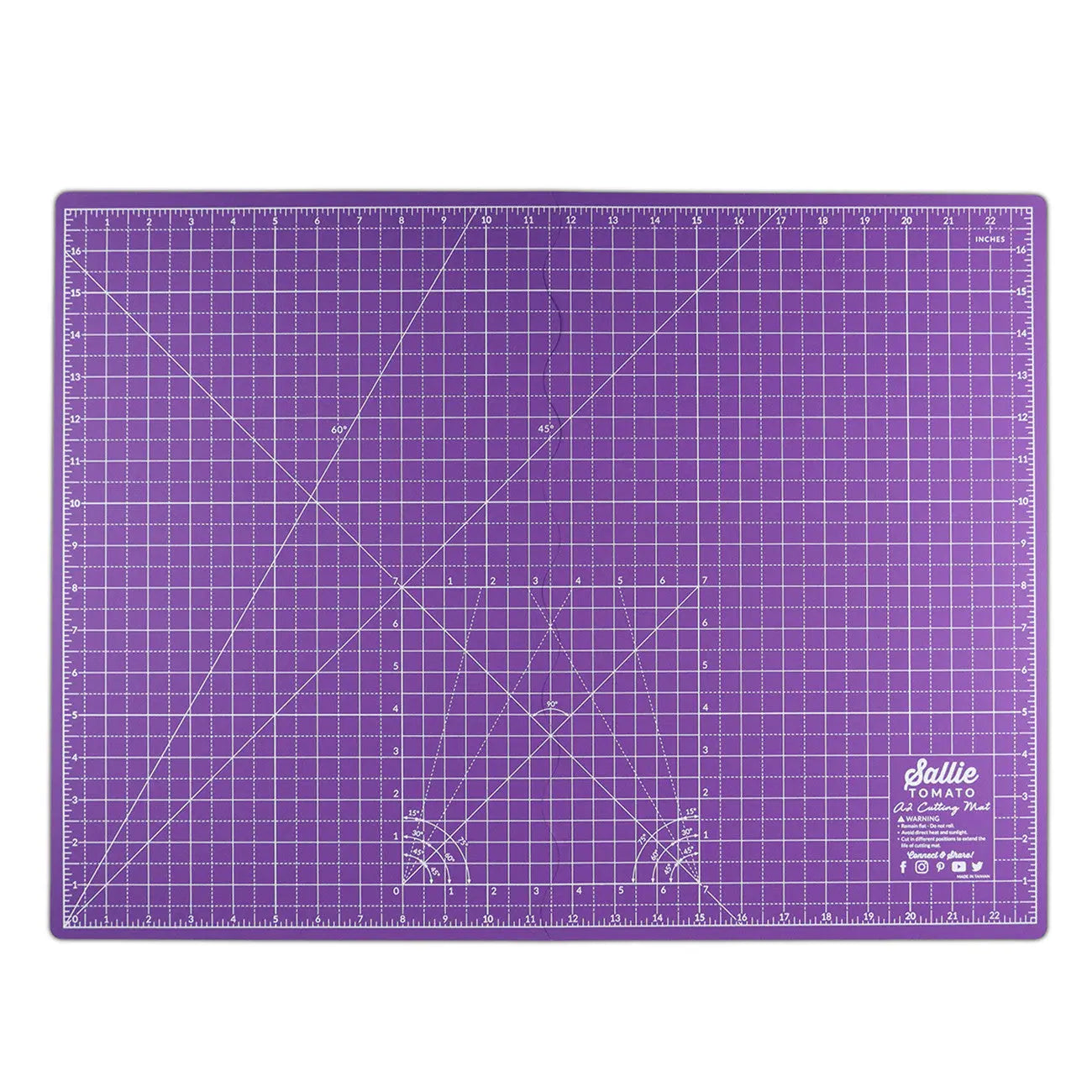 Sallie Tomato Purple A2 Foldable Cutting Mat - Linda's Electric Quilters
