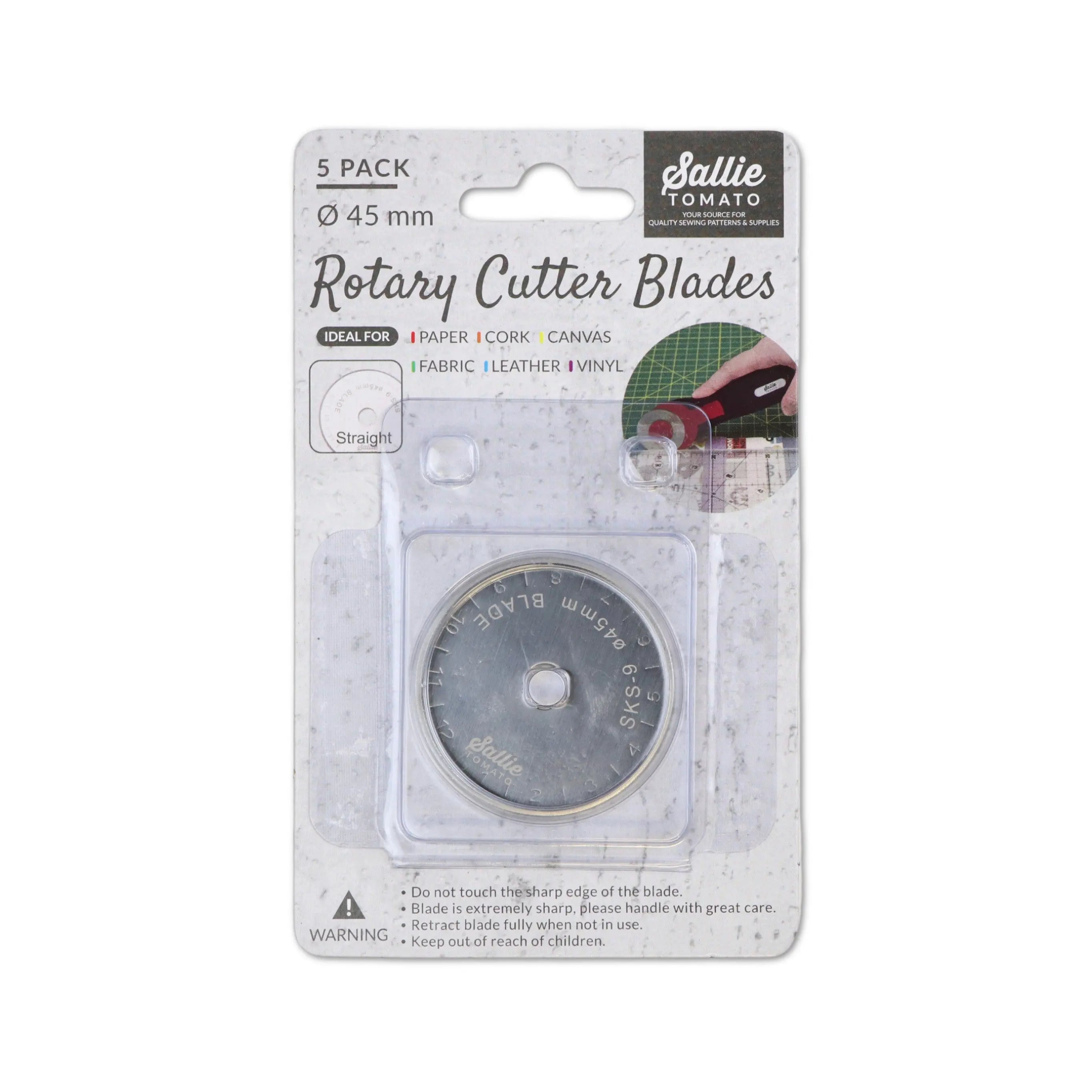 Sallie Tomato Rotary Cutting Blades - Linda's Electric Quilters
