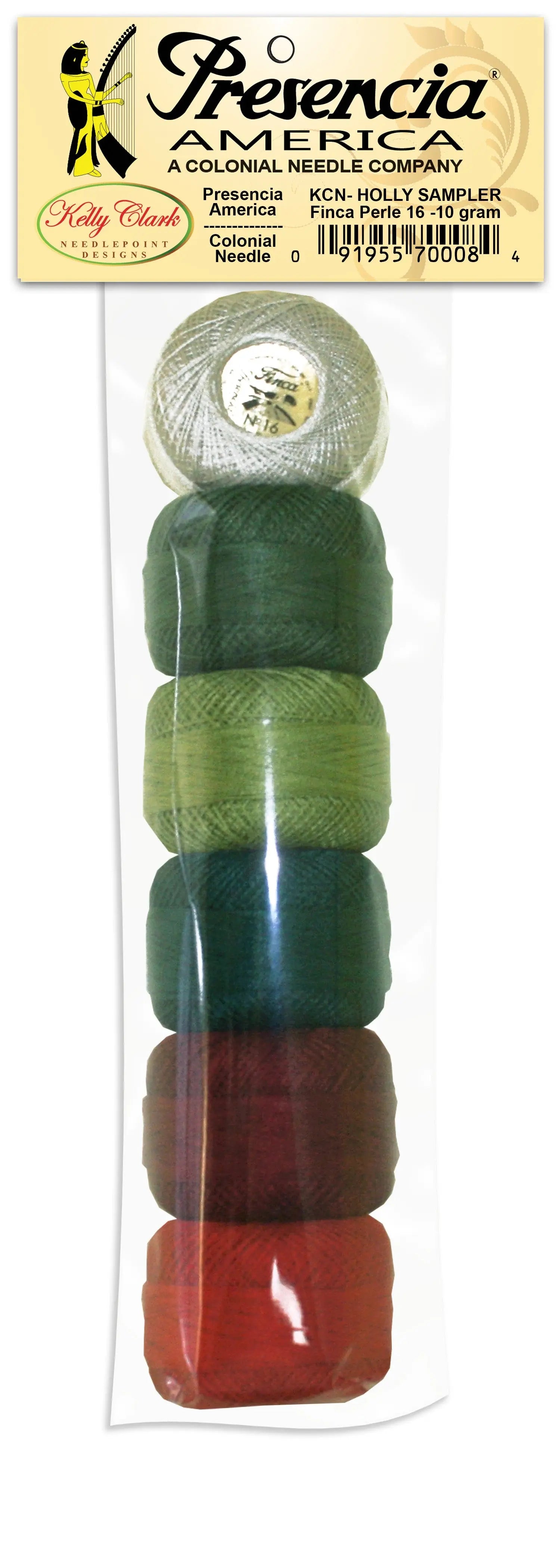 Sample Pk Holly Colors Pearl Cotton SZ8 10grm - Linda's Electric Quilters