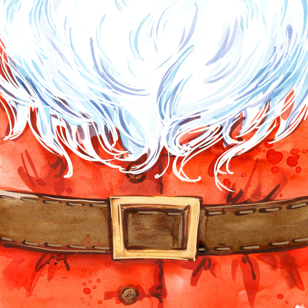 Santa Belt Fabric Panel 1