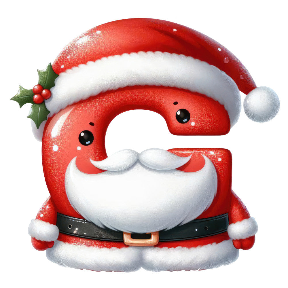 Santa Claus Alphabet Fabric Panel 24