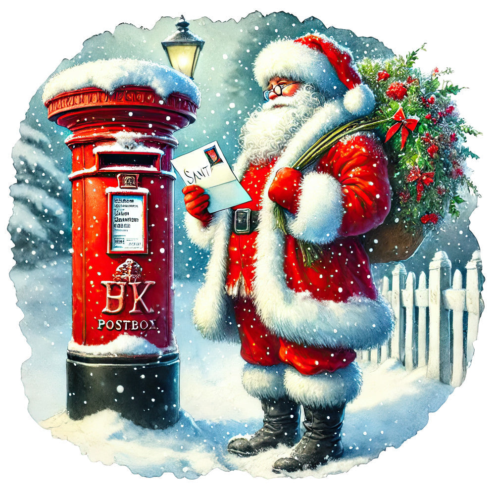 Santa Claus Scenes Fabric Panel 19 QuiltingFabricPanels