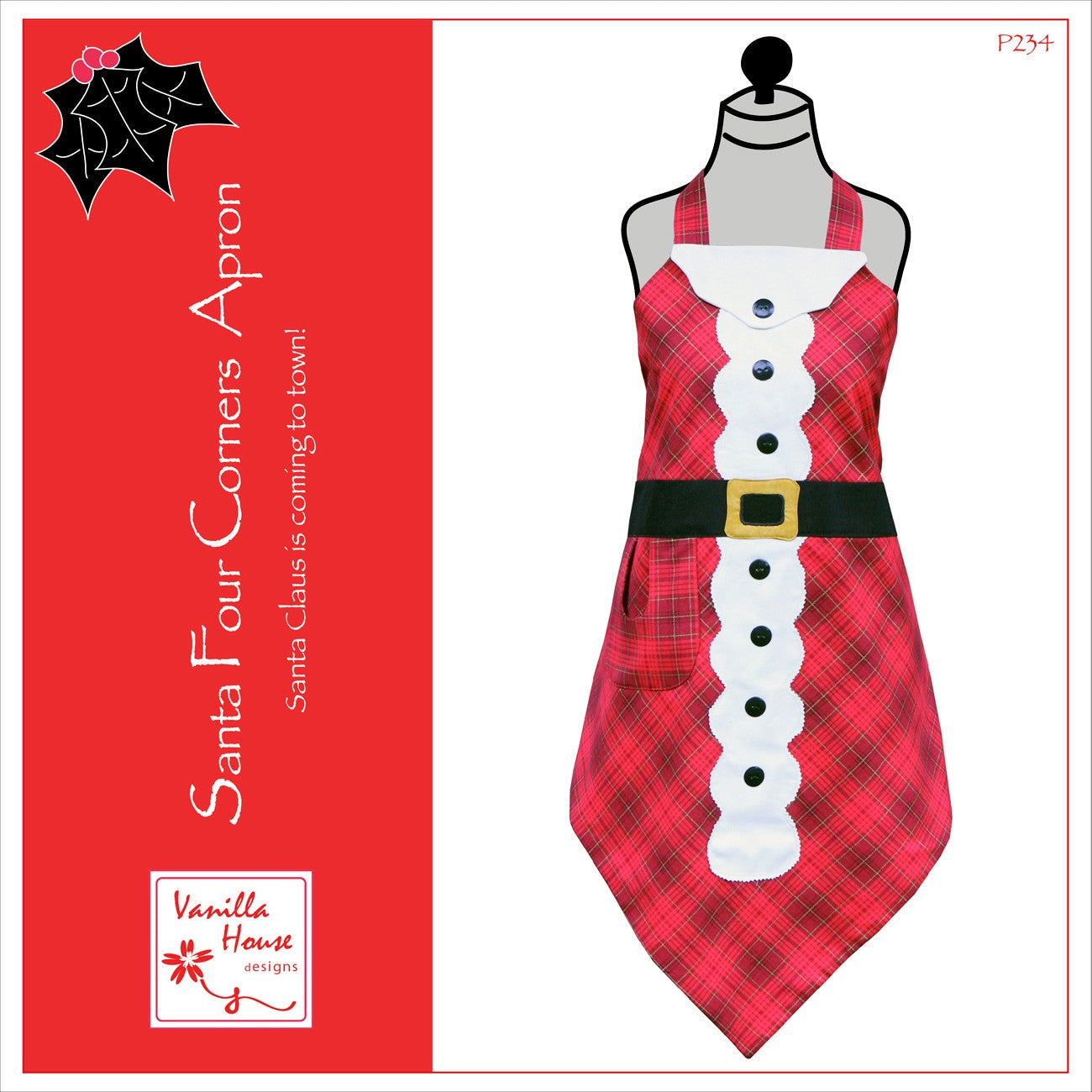 Santa Four Corners Apron