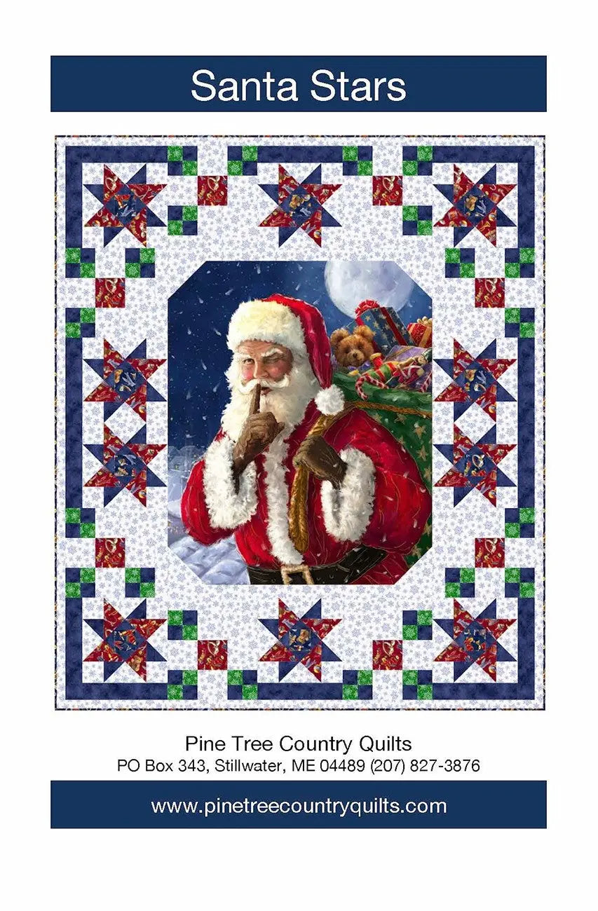 Santa Stars - Linda's Electric Quilters