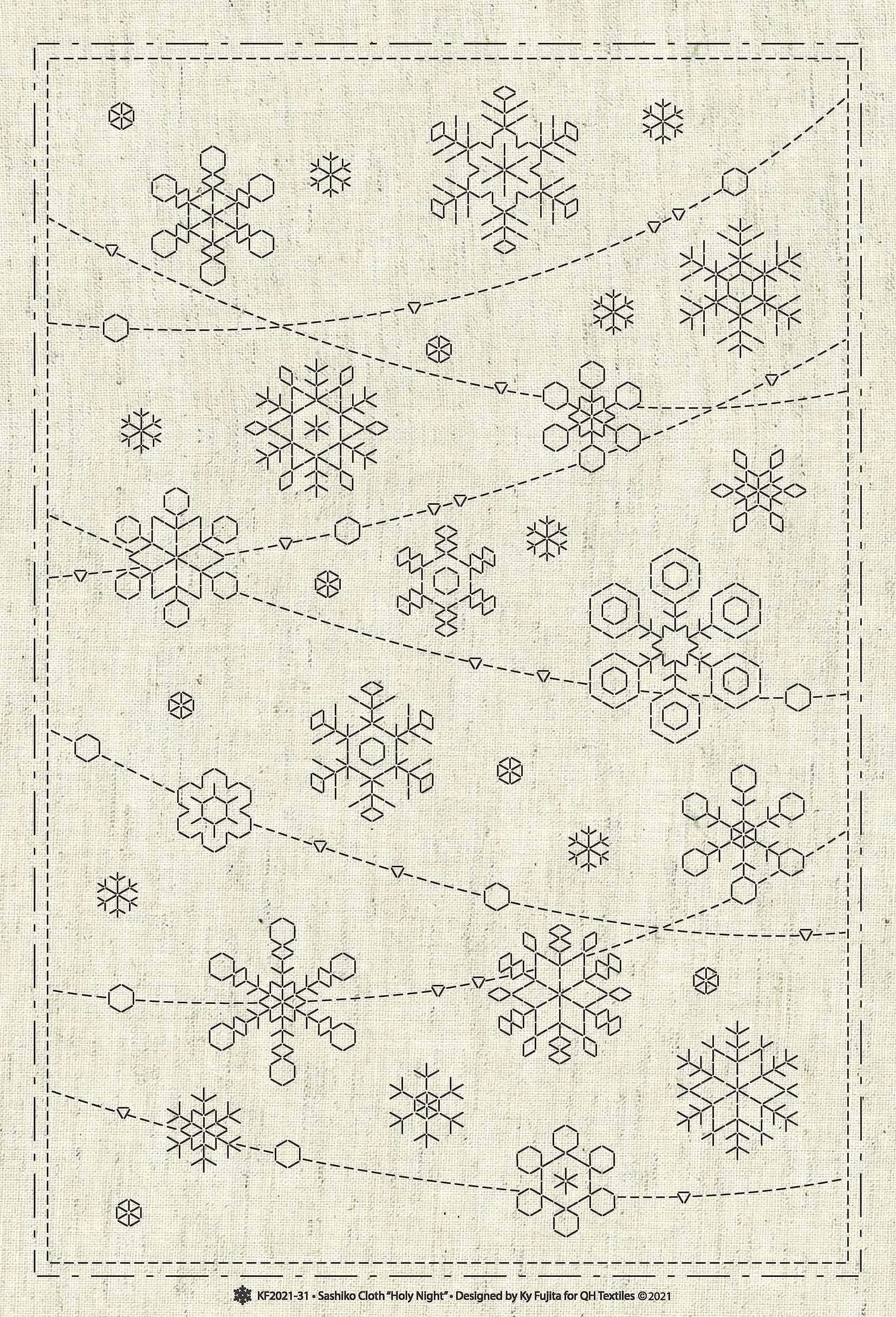 Sashiko Cloth Holy Night - Linda's Electric Quilters