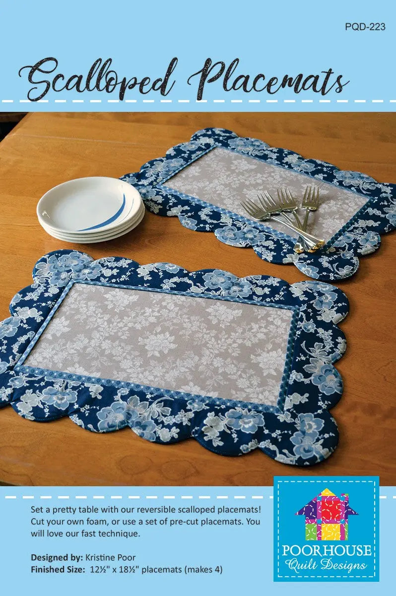 Scalloped Placemats - Linda's Electric Quilters